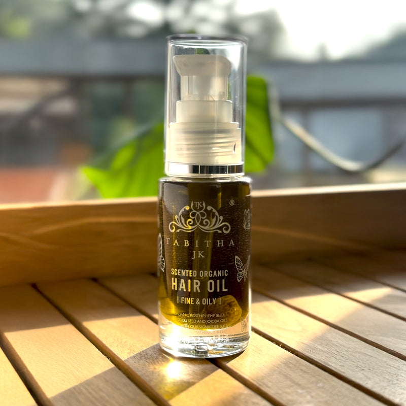 Scented Organic Hair Oil - Fine & Oily -  Pre-wash treatment - 30ml