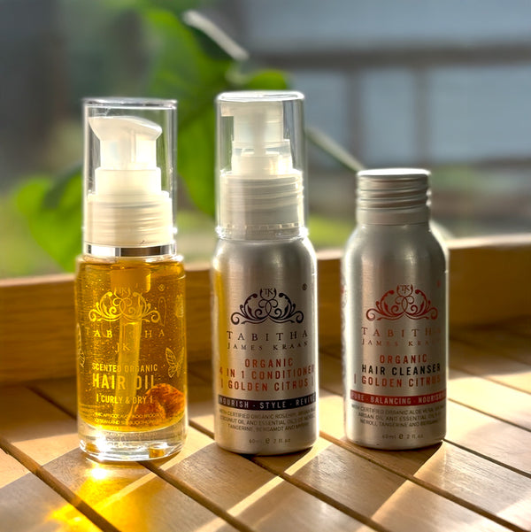 Golden Citrus Discovery Set - Curly & Dry hair types