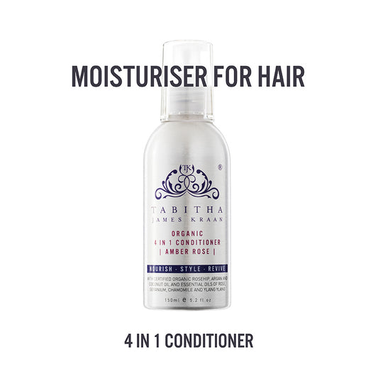 Tabitha James Kraan Organic 4 in 1 Conditioner Amber Rose Moisturiser for Hair