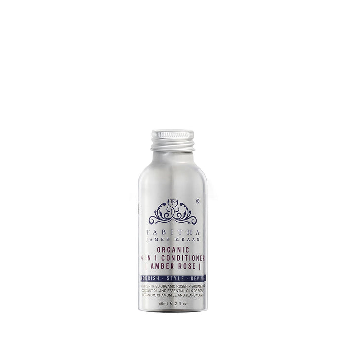 Tabitha James Kraan Organic 4 in 1 Conditioner Amber Rose Travel Size 60ml with Cap