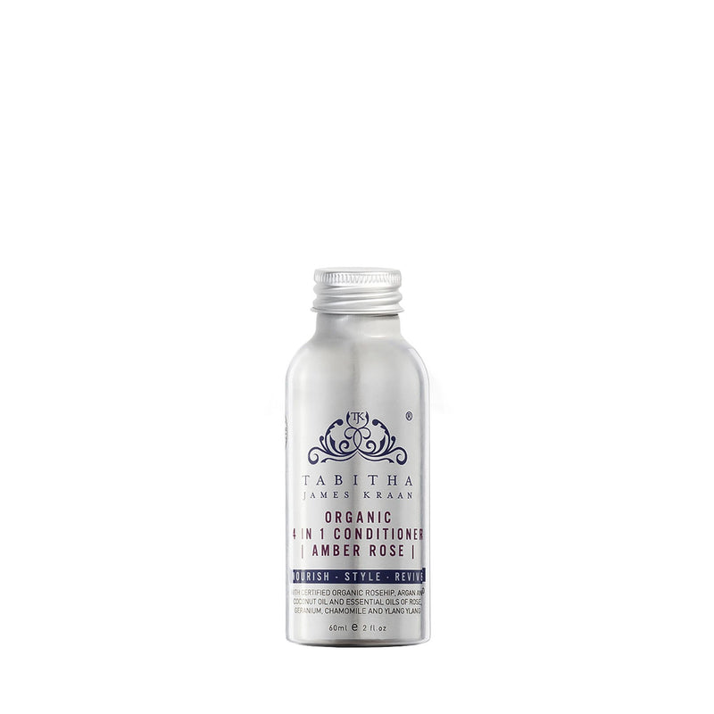 Tabitha James Kraan Organic 4 in 1 Conditioner Amber Rose Travel Size 60ml with Cap