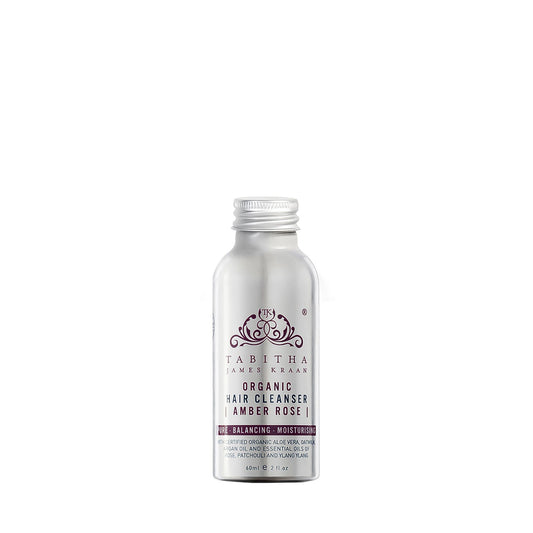 Tabitha James Kraan Organic Hair Cleanser Amber Rose Travel Size 60ml with Cap