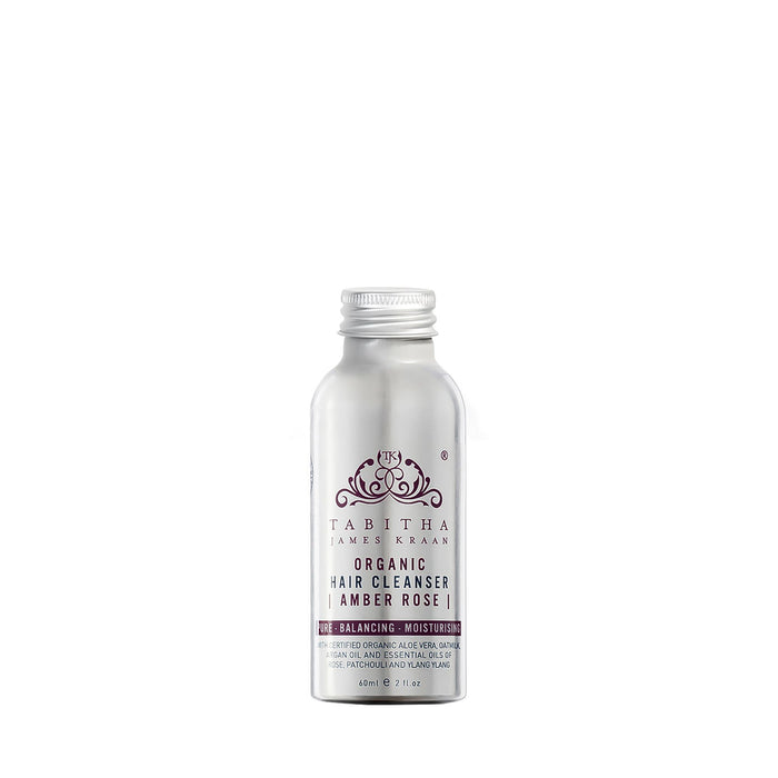 Tabitha James Kraan Organic Hair Cleanser Amber Rose Travel Size 60ml with Cap